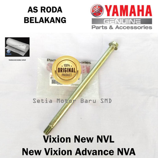 As Roda Belakang New Vixion NVL Advance NVA Asli Yamaha 1PAF53810000 AXLE, WHEEL (1PA1) 1PA-F5381-00