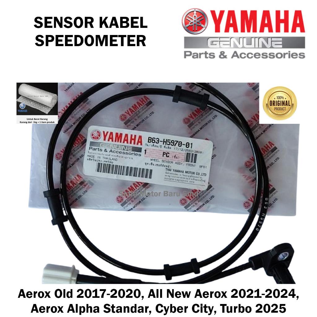 Sensor Kabel Speedometer Spido Speedo All New Aerox Old Alpha Standar Cyber City Turbo Asli Yamaha B63H59700100 WHEEL SENSOR ASSY, FRONT (B65X) B63-H5970-01