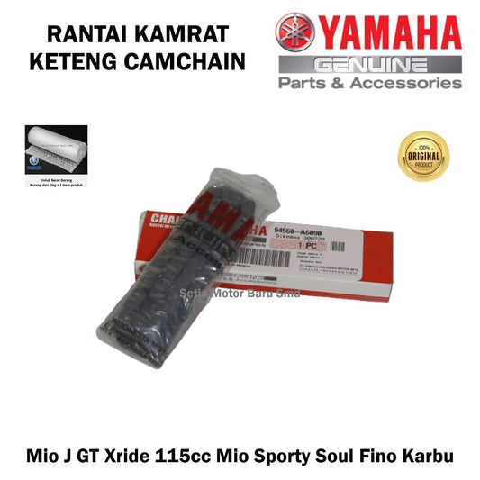 Rantai Kamrat Keteng Camchain Mio J GT Xride 115 Mio Sporty Soul Fino Karbu Asli Yamaha 94568A609000 CHAIN (NOUVO-Z) 94568-A6090