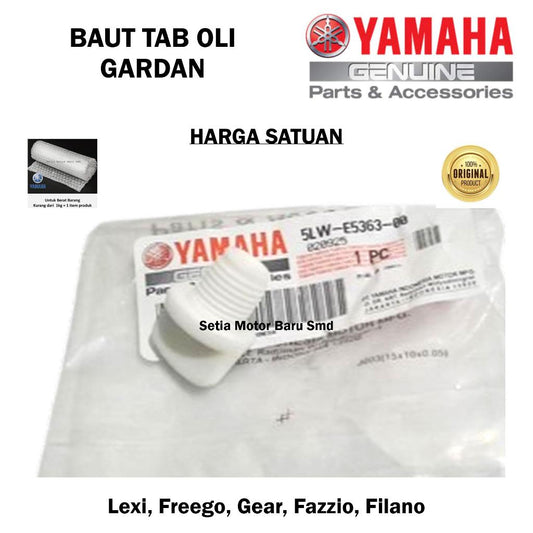 Baut Tab Oli Gardan All New Nmax N Max Aerox Alpha Neo Turbo Asli Yamaha 5LWE53630000 PLUG, OIL (5MX1) 5LW-E5363-00